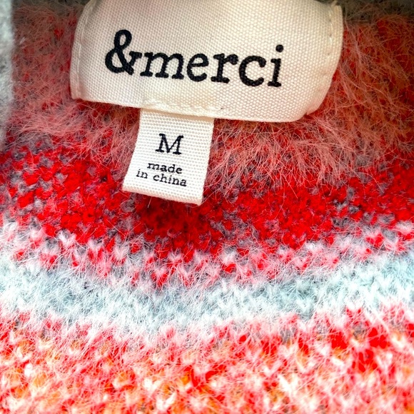 Pink and Gray Fair Isle Patterned Sweater 🩷🩷🩷 - Picture 13 of 14